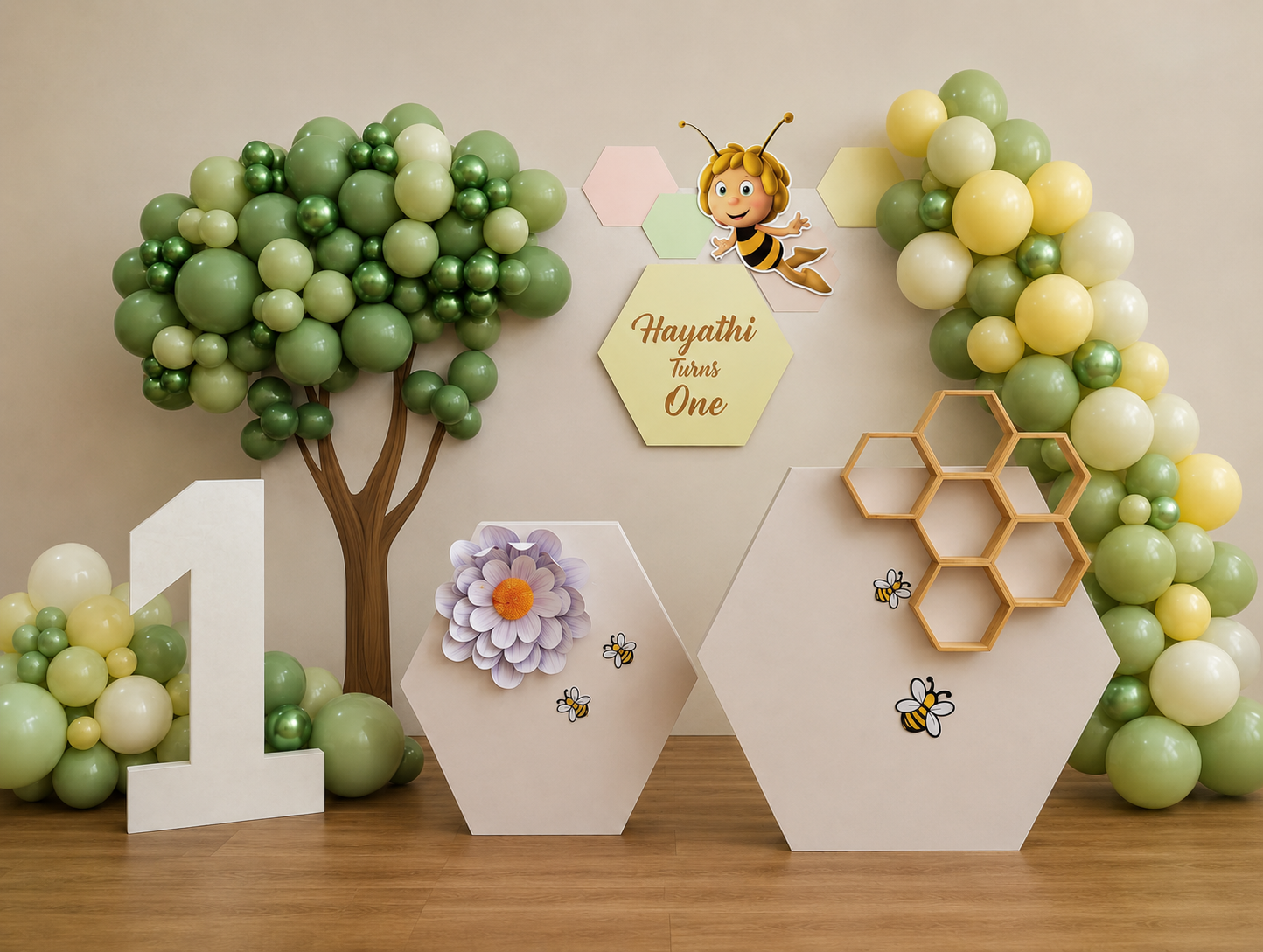 Honey Bee Theme Birthday Decoration