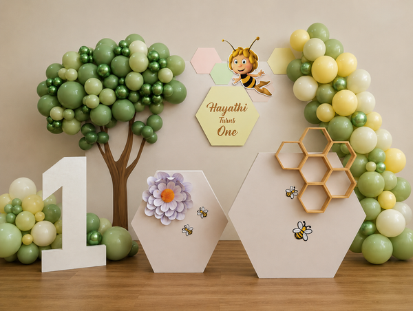 Honey Bee Theme Birthday Decoration