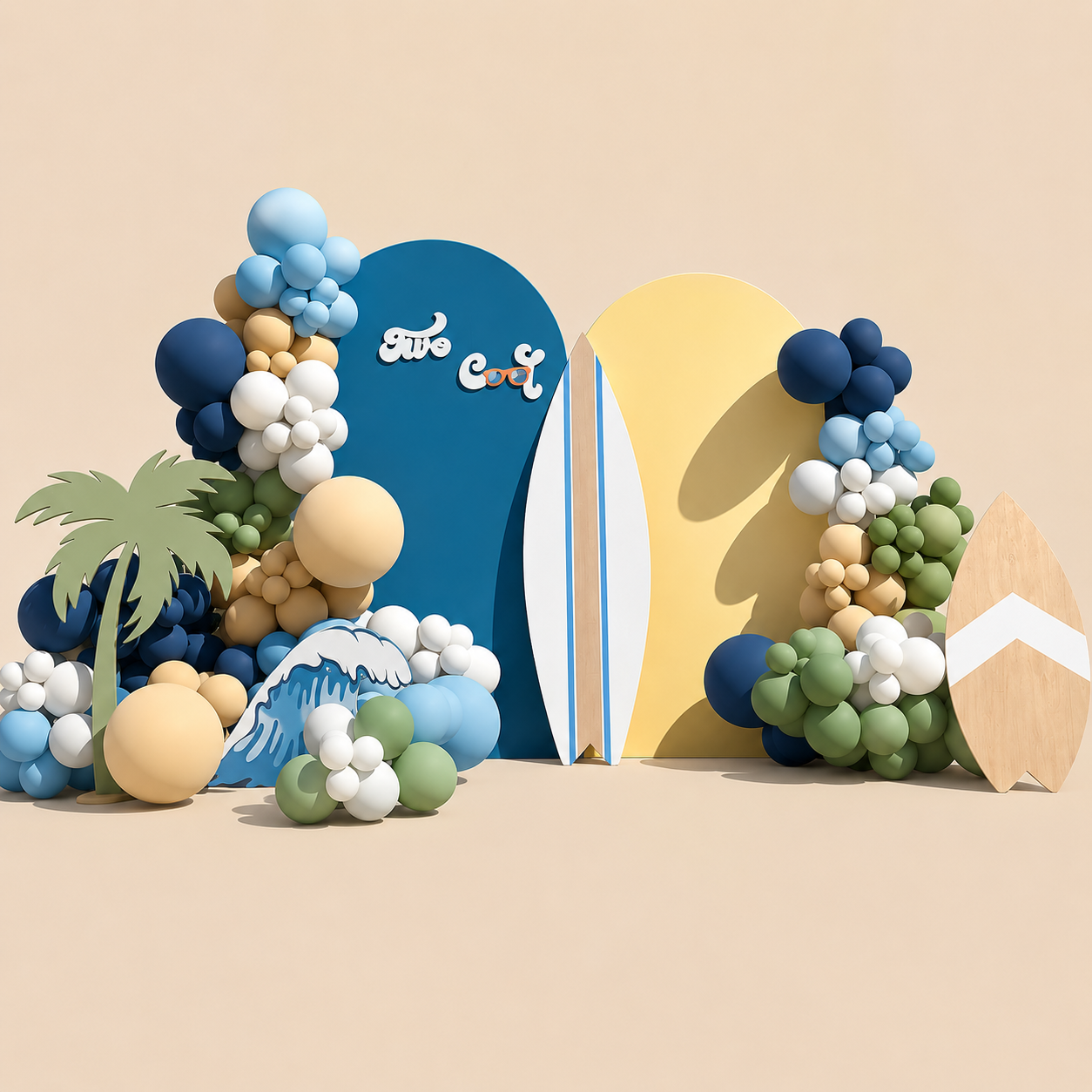 Summer Beach Bash Theme Birthday Decoration